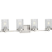 Progress PP300271009 Brushed Nickel 4 or more Bulb Bathroom Light