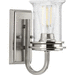 Progress PP300272009 Brushed Nickel 1 Bulb Wall Sconce