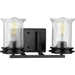 Progress PP300273031 Matte Black 2 Bulb Bathroom Light