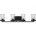 Progress PP300275031 Matte Black 4 or more Bulb Bathroom Light