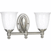 Progress PP302809 Brushed Nickel 2 Bulb Bathroom Light