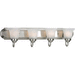 Progress PP305409EBWB Brushed Nickel 4 or more Bulb Bathroom Light