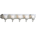 Progress PP305509 Brushed Nickel 4 or more Bulb Bathroom Light