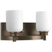 Progress PP305720 Antique Bronze 2 Bulb Bathroom Light