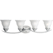 Progress PP319315 Polished Chrome 4 or more Bulb Bathroom Light