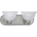 Progress PP326709 Brushed Nickel 2 Bulb Bathroom Light