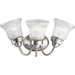 Progress PP328909 Brushed Nickel 3 Bulb Bathroom Light