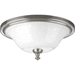 Progress PP332609 Brushed Nickel Flush Mount Ceiling Light