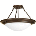 Progress PP348420 Antique Bronze Semi Flush Mount Ceiling Light