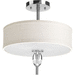 Progress PP349515 Polished Chrome Semi Flush Mount Ceiling Light