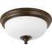 Progress PP35000102030 Antique Bronze Flush Mount Ceiling Light