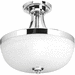 Progress PP350063015 Polished Chrome Semi Flush Mount Ceiling Light