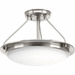 Progress PP35006400930 Brushed Nickel Semi Flush Mount Ceiling Light