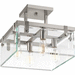 Progress PP350090009 Brushed Nickel Semi Flush Mount Ceiling Light