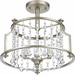 Progress PP350106134 Silver Ridge Semi Flush Mount Ceiling Light