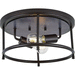 Progress PP350151031 Matte Black Flush Mount Ceiling Light