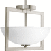 Progress PP355709 Brushed Nickel Semi Flush Mount Ceiling Light