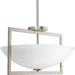 Progress PP355909 Brushed Nickel Semi Flush Mount Ceiling Light