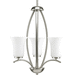 Progress PP358709 Brushed Nickel Mini Chandelier