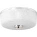 Progress PP362009 Brushed Nickel Flush Mount Ceiling Light