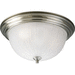 Progress PP370409WB Brushed Nickel Flush Mount Ceiling Light