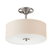 Progress PP371209 Brushed Nickel Semi Flush Mount Ceiling Light