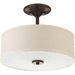 Progress PP371220 Antique Bronze Semi Flush Mount Ceiling Light