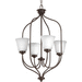 Progress PP389120 Antique Bronze Mid Sized Chandelier