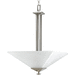 Progress PP390609 Brushed Nickel Up Light Pendant