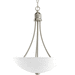 Progress PP391409EBWB Brushed Nickel Up Light Pendant