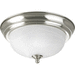 Progress PP392409 Brushed Nickel Flush Mount Ceiling Light