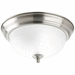 Progress PP392409ET Brushed Nickel Flush Mount Ceiling Light