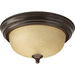 Progress PP392420T Antique Bronze Flush Mount Ceiling Light