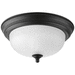 Progress PP392480 Forged Black Flush Mount Ceiling Light