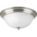 Progress PP392609 Brushed Nickel Flush Mount Ceiling Light