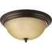 Progress PP392620T Antique Bronze Flush Mount Ceiling Light