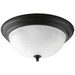 Progress PP392680 Forged Black Flush Mount Ceiling Light