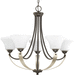 Progress PP400012020 Antique Bronze Mid Sized Chandelier