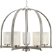 Progress PP400028009 Brushed Nickel Mid Sized Chandelier