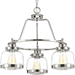 Progress PP400057104 Polished Nickel Mid Sized Chandelier