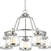 Progress PP400058104 Polished Nickel Mid Sized Chandelier