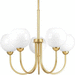 Progress PP400060078 Vintage Gold Mid Sized Chandelier