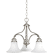 Progress PP403509 Brushed Nickel Tones Mini Chandelier