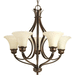 Progress PP403620 Antique Bronze Mid Sized Chandelier