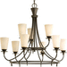 Progress PP403977 Forged Bronze Large Foyer Chandelier