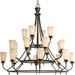 Progress PP404077 Forged Bronze Large Foyer Chandelier