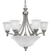 Progress PP411681 Antique Nickel Mid Sized Chandelier