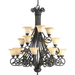 Progress PP414784 Espresso Large Foyer Chandelier