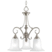 Progress PP415809 Brushed Nickel Mini Chandelier