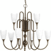 Progress PP423620 Antique Bronze Mid Sized Chandelier